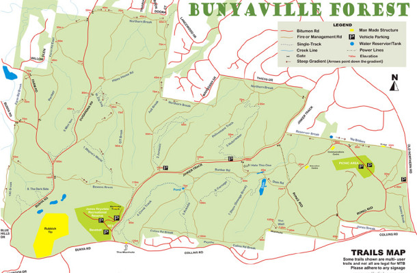 Bunyaville MTB Trail Map