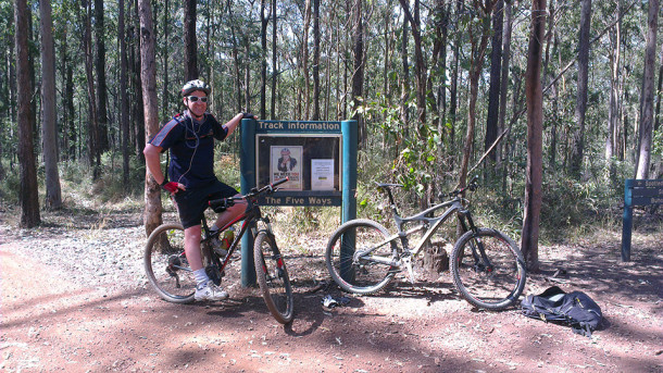 Chris at Daisy Hill MTB Trails Queensland
